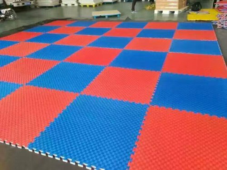 26mm Kırmızı Mavi Tatami Minder 100x100cm - Görsel 2