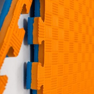 26mm Turuncu Mavi Tatami Minder 100x100cm Spor, Oyun Minderi