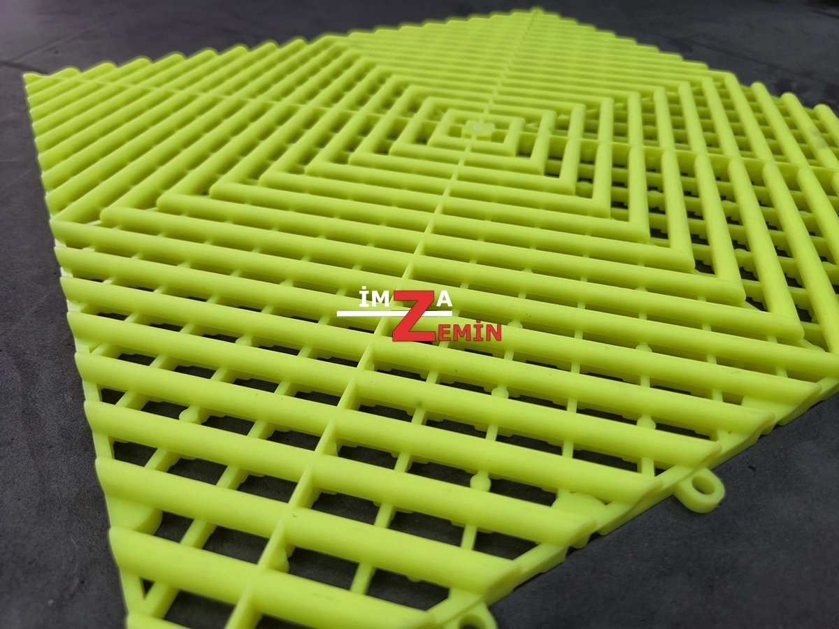 Açık Yeşil Detailing Zemin Karo, Oto Yıkama Karo Zemin