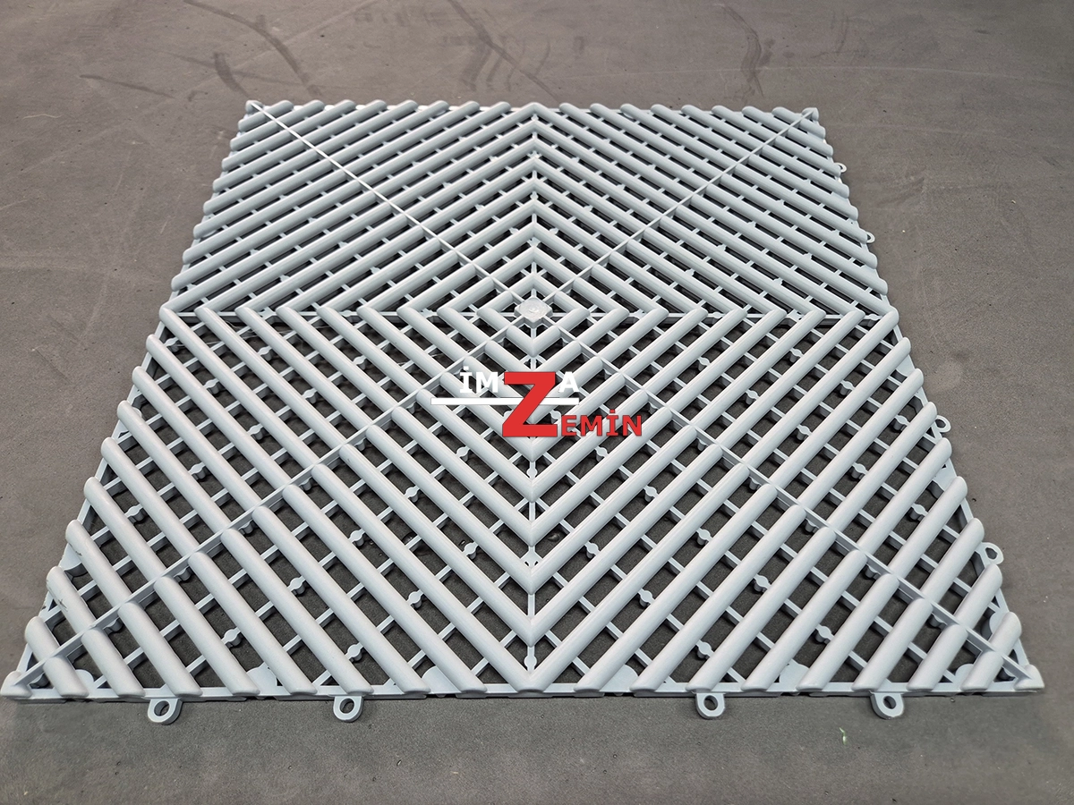 Beyaz Detailing Zemin Karo, Oto Yıkama Karo Zemin