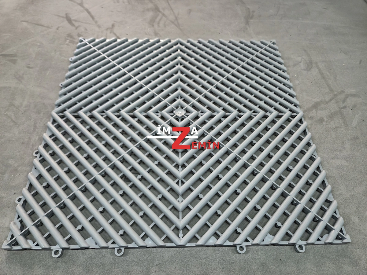 Gri Detailing Zemin Karo, Oto Yıkama Karo Zemin - Görsel 3