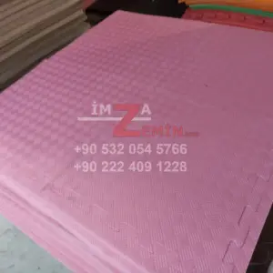 Pembe Tatami Minder 100x100cm 13mm